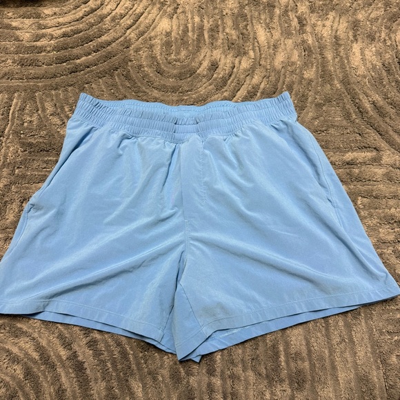 Men’s 5” Lululemon Pool Party Blue Pace Breaker Shorts Size XL Linerless Workout - Picture 2 of 5